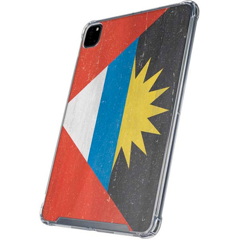 Antigua and Barbuda Flag Distressed iPad Pro 12.9in (2020) Clear Case